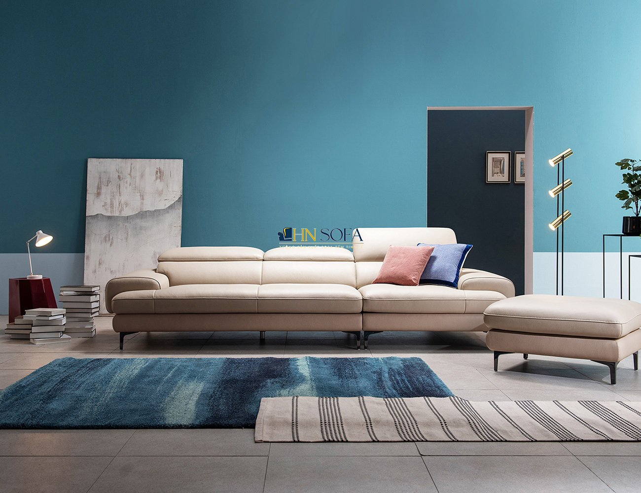 Sofa văng bộ da Malaysia cao cấp HNS94 - Tạo luồng gió mát cho không gian - Ảnh 6