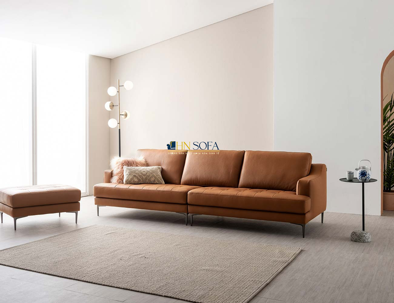 Sofa văng da bò Ý HNS99 bền bỉ cùng năm tháng - Ảnh 2