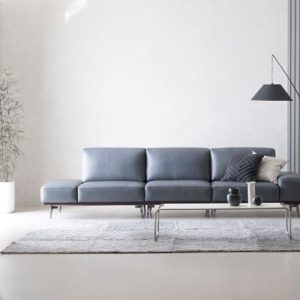 Sofa da hiện đại HNS12 khẳng định cá tính gia chủ