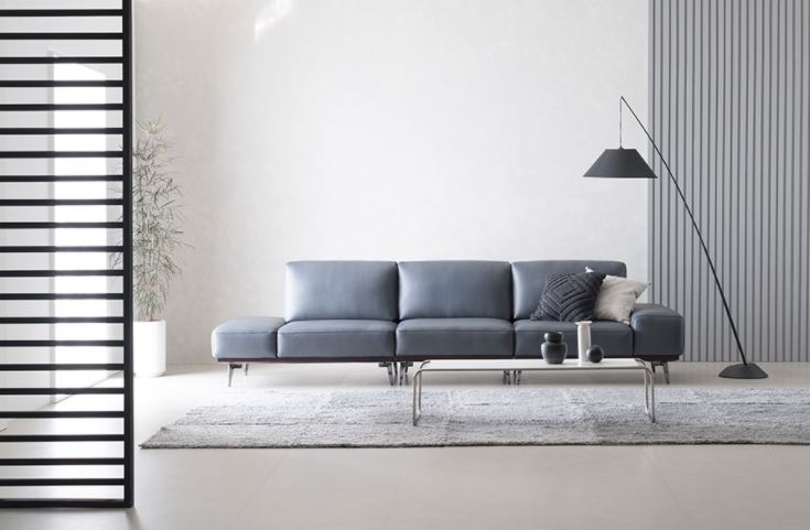 Sofa da hiện đại HNS12 khẳng định cá tính gia chủ
