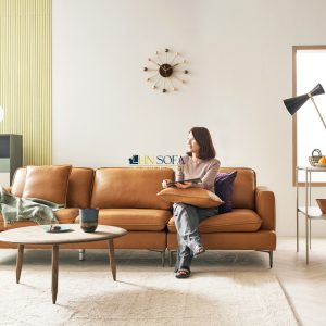 Alternative view of Mẫu sofa văng da Malaysia 3 chỗ HNS40
