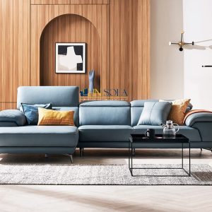 Sofa góc hiện đại màu xanh dương HNS41