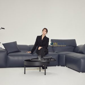Alternative view of Mẫu sofa góc L giả da Malaysia HNS51