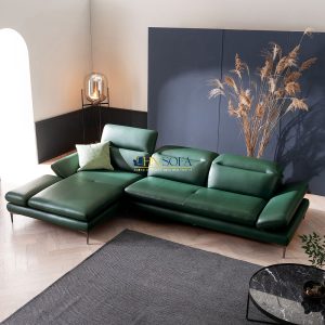 Mẫu sofa góc giả da Anh Quốc HNS53