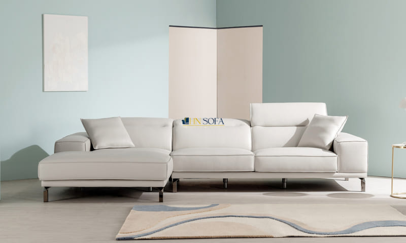 Mẫu sofa góc L da Hàn cao cấp HNS61