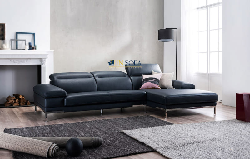 Sofa góc L giả da Nhật Bản HNS86 - Món quà độc đáo dành cho gia đình bạn!