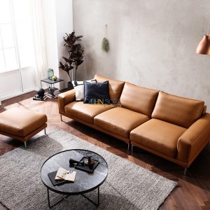 Alternative view of Sofa văng da bò Ý HNS88 - Cho cuộc sống tiện nghi và phong cách