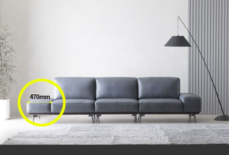Mẫu sofa da hiện đại HNS12