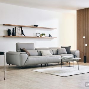 Alternative view of Sofa văng hiện đại bọc da Microfiber HNS241