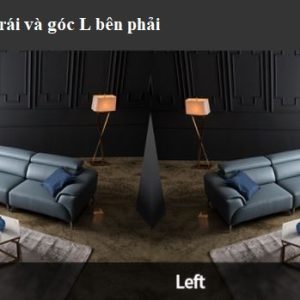 Alternative view of Sofa góc L hiện đại bọc da Mỹ cao cấp HNS11