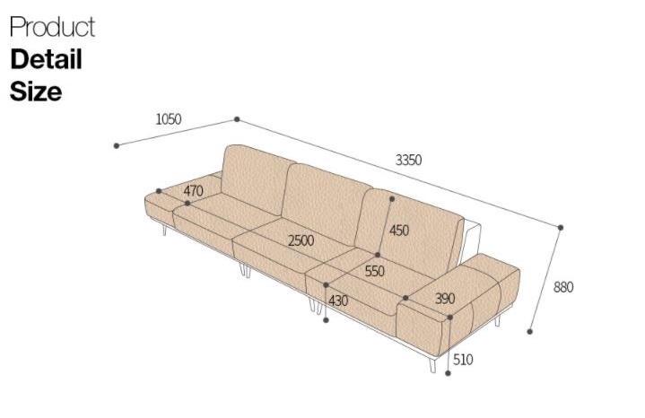 Sofa da hiện đại HNS12 khẳng định cá tính gia chủ - Ảnh 11