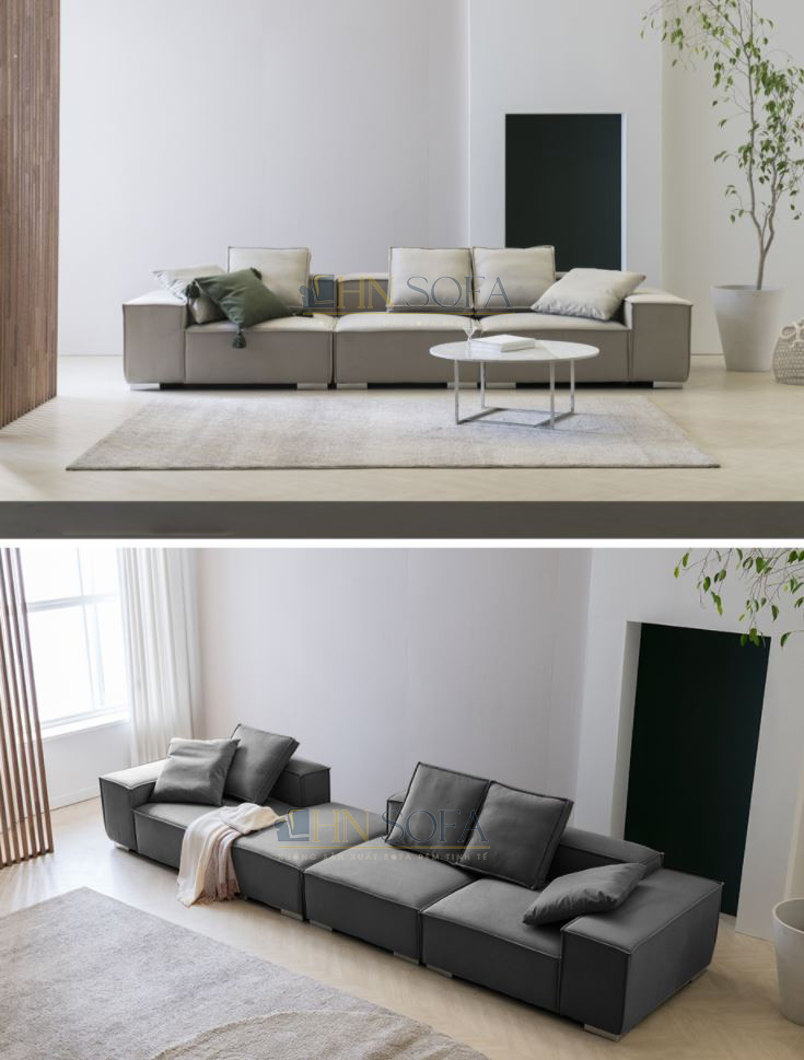 Sofa văng nỉ hiện đại HNSN03