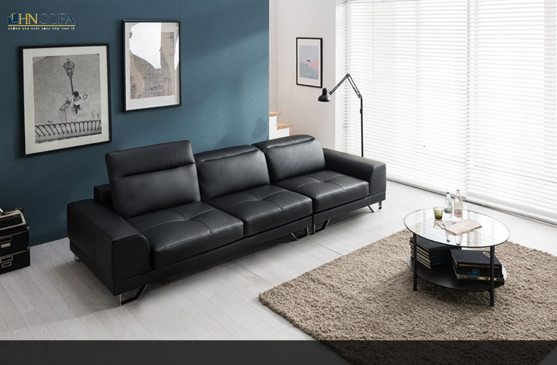 Mẫu sofa góc bọc da Malaysia HNS25 - Ảnh 8