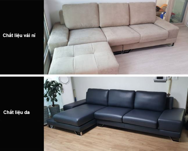 Sofa Da Hiện Đại HNS05
