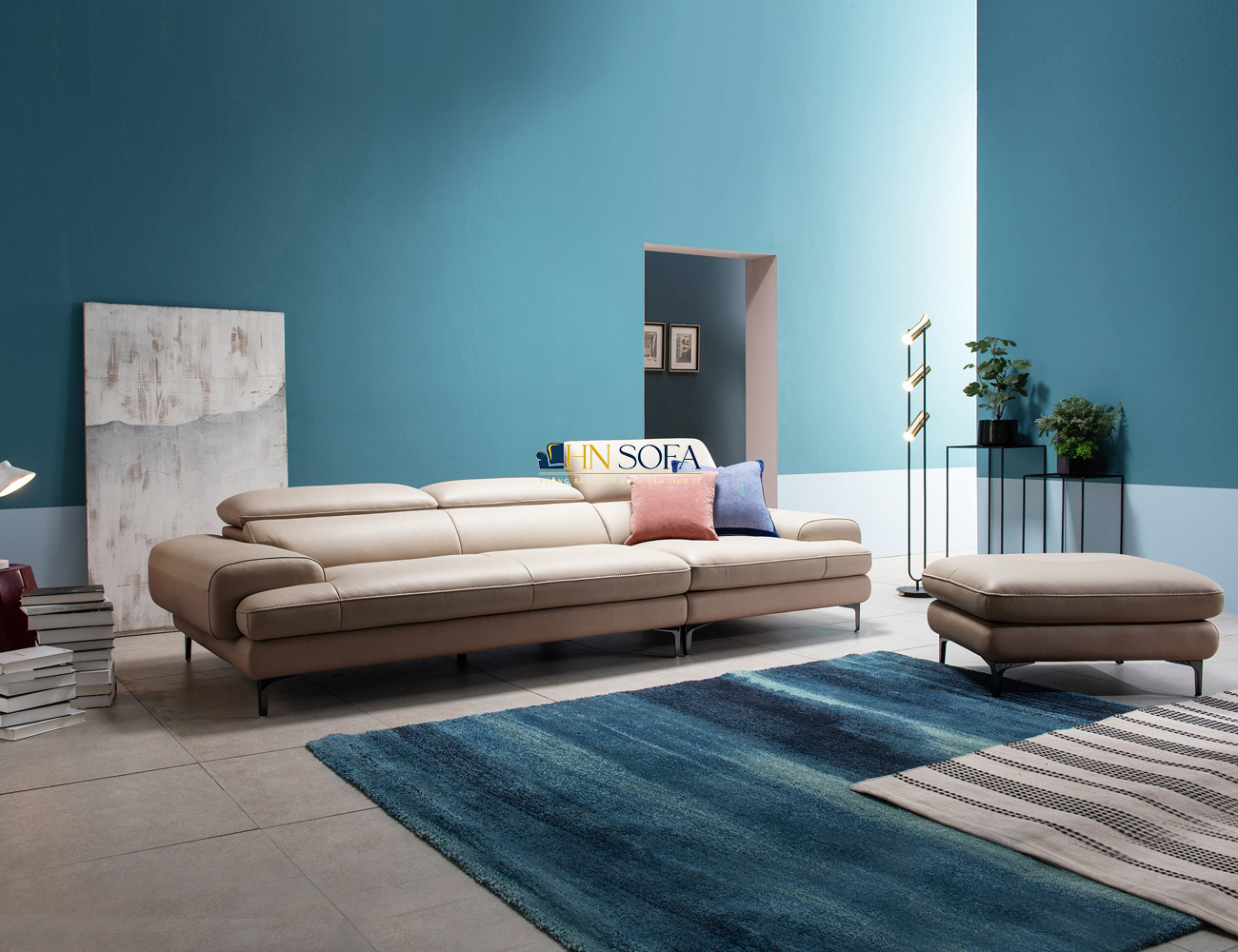 Sofa văng bộ da Malaysia cao cấp HNS94 - Tạo luồng gió mát cho không gian - Ảnh 2
