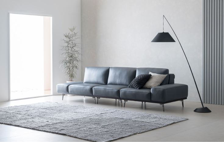 Sofa da hiện đại HNS12 khẳng định cá tính gia chủ