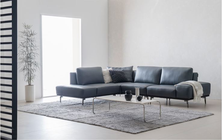Mẫu ghế sofa da góc L HNS15 trẻ trung và sang trọng cuốn hút! - Ảnh 3
