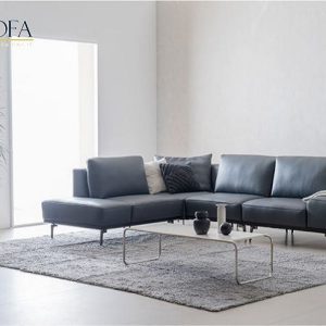 Sofa may đo đa phong cách góc giả da Microfiber sang trọng HNS22