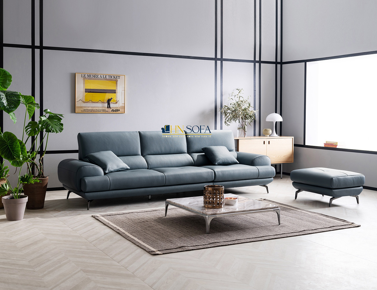Mẫu sofa HNS33 được thiết kế tinh giản nhưng rất tinh tế