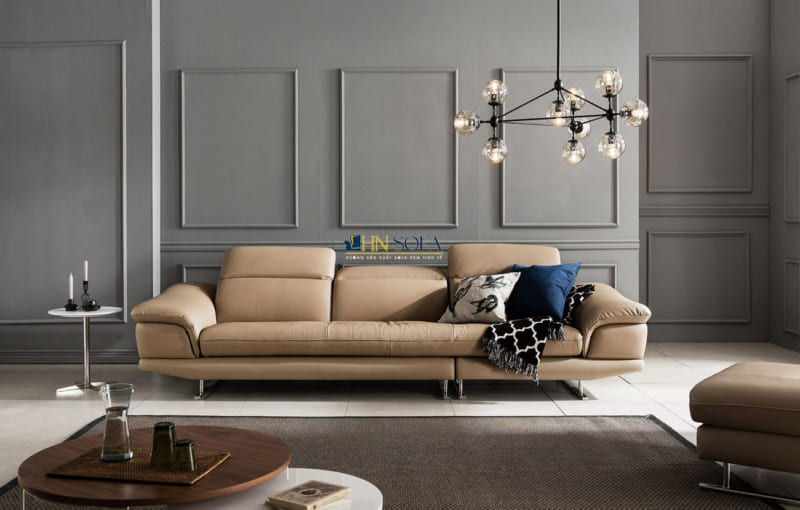 Sofa băng giả da Microfiber sang trọng HNS83