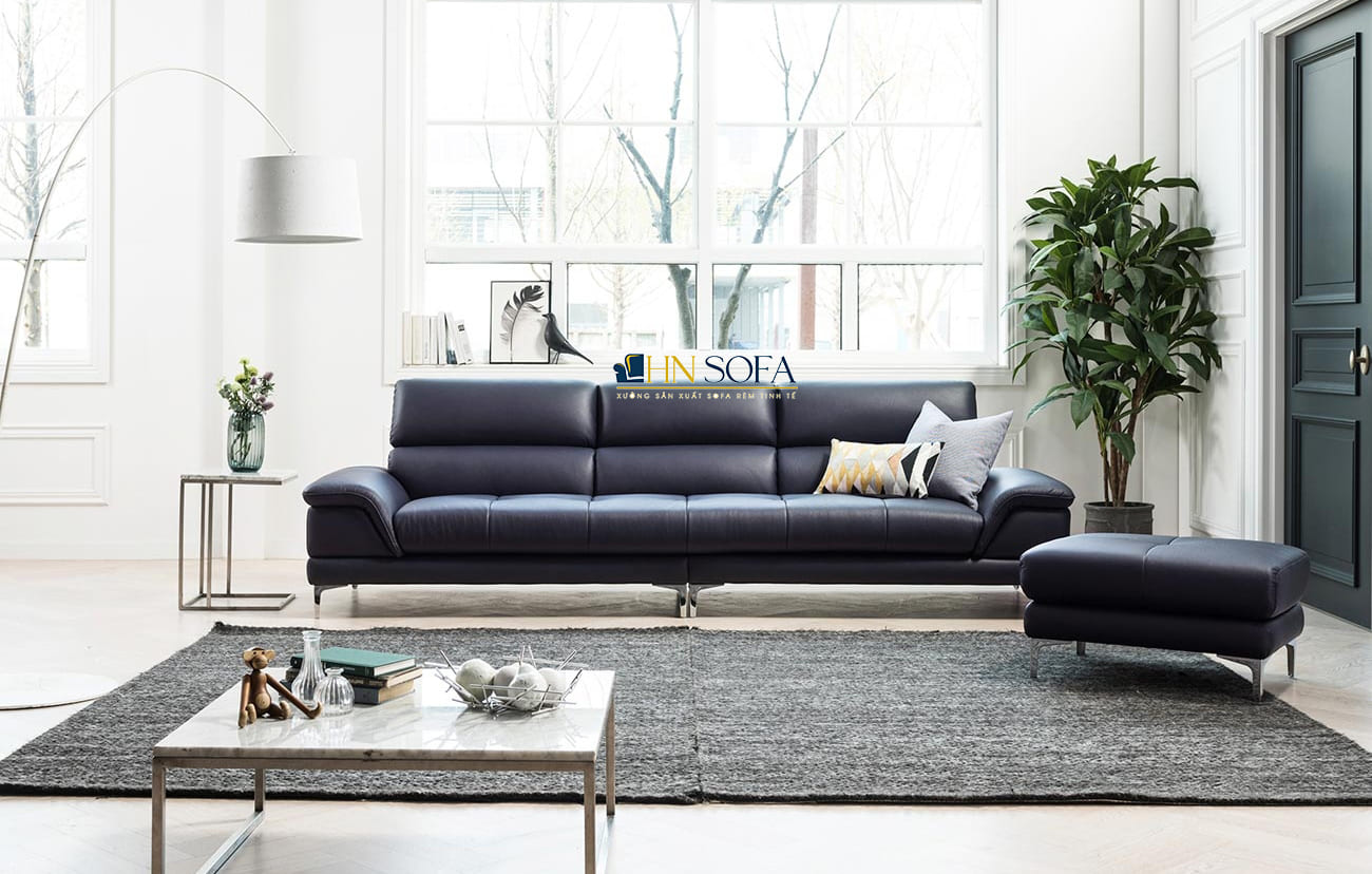 Giải pháp lý tưởng cho không gian nhỏ với mẫu Sofa văng HNS98 từ da bò Ý