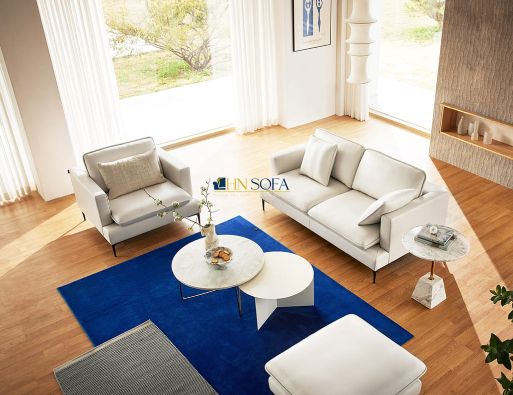 Mẫu sofa bộ da Microfiber HNS30 - Ảnh 8