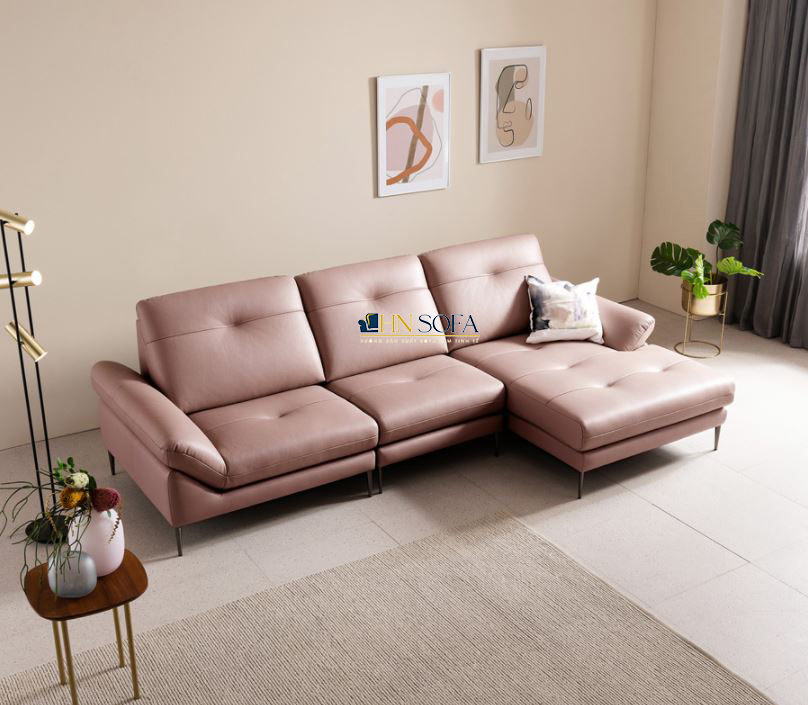 Sofa góc L giả da Hàn Quốc HNS65 - Thiết kế hiện đại, công năng tối ưu - Ảnh 4