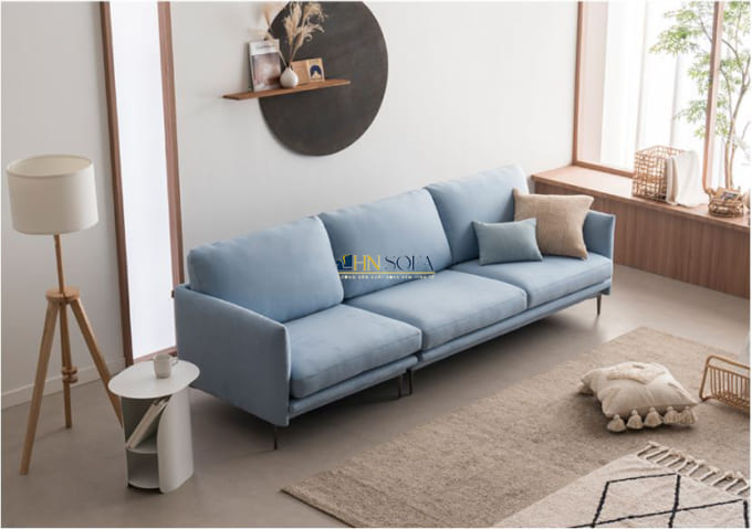 Sofa băng 3 chỗ bọc nỉ Hàn Quốc cao cấp HNSN13 - Ảnh 4