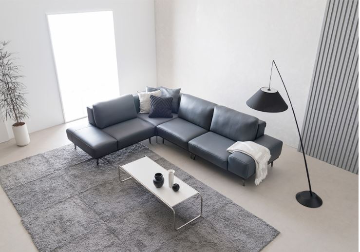 Mẫu ghế sofa da góc L HNS15 trẻ trung và sang trọng cuốn hút!