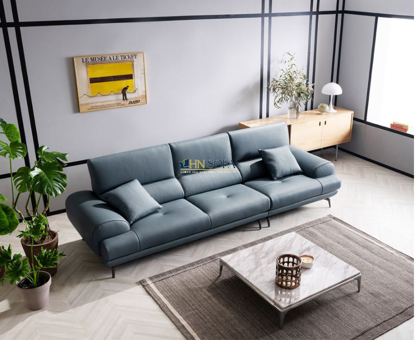 Mẫu sofa văng hiện đại da Malaysia HNS33 - Ảnh 4