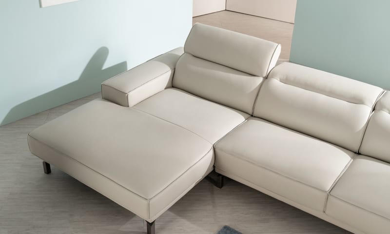 Tạo điểm nhấn cho phòng khách với sofa góc L da Hàn HNS61 - Ảnh 3