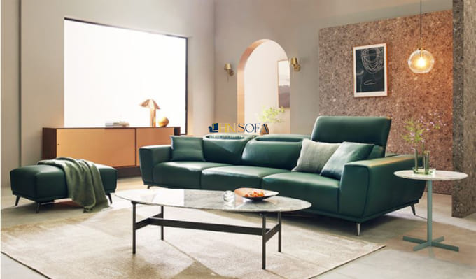 Mẫu Sofa HNS79 thiết kế với gam mầu lạ., tươi mát