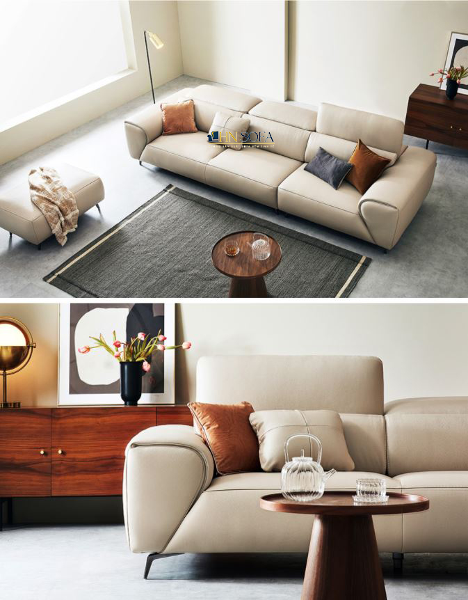 Mẫu sofa băng hiện đại bọc da công nghiệp cao cấp của Ý HNS37 - Ảnh 5