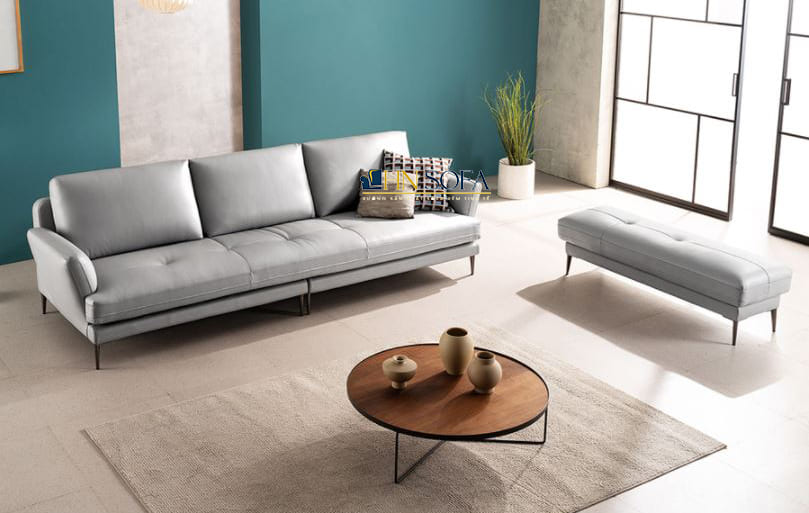 Mẫu sofa văng 3 chỗ bọc da Anh Quốc HNS54 - Ảnh 7