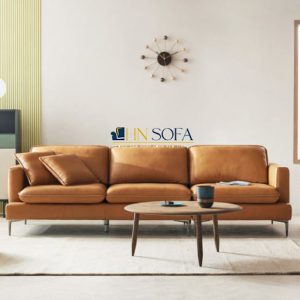 Mẫu sofa văng da Malaysia 3 chỗ HNS40