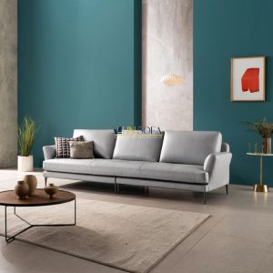 Mẫu sofa văng 3 chỗ bọc da Anh Quốc HNS54