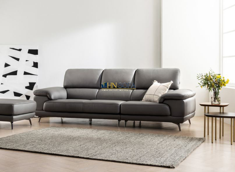 Sofa văng giả da Malaysia hiện đại HNS69