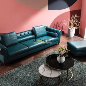 Alternative view of Mẫu sofa văng tân cổ điển da Hàn HNS46