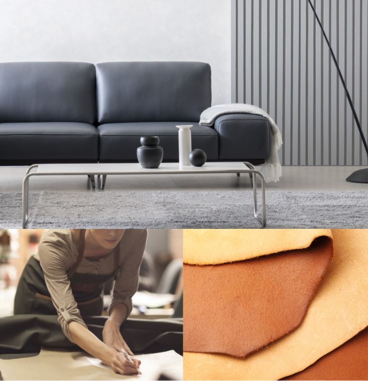 Mẫu sofa da hiện đại HNS12