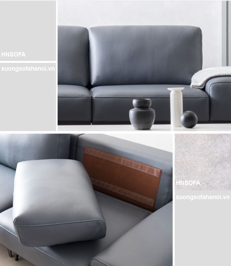 Mẫu sofa da hiện đại HNS12