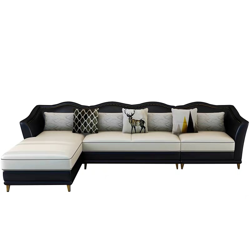 Sofa tân cổ điển góc L HNS153. Sang trọng, bề thế - Ảnh 3