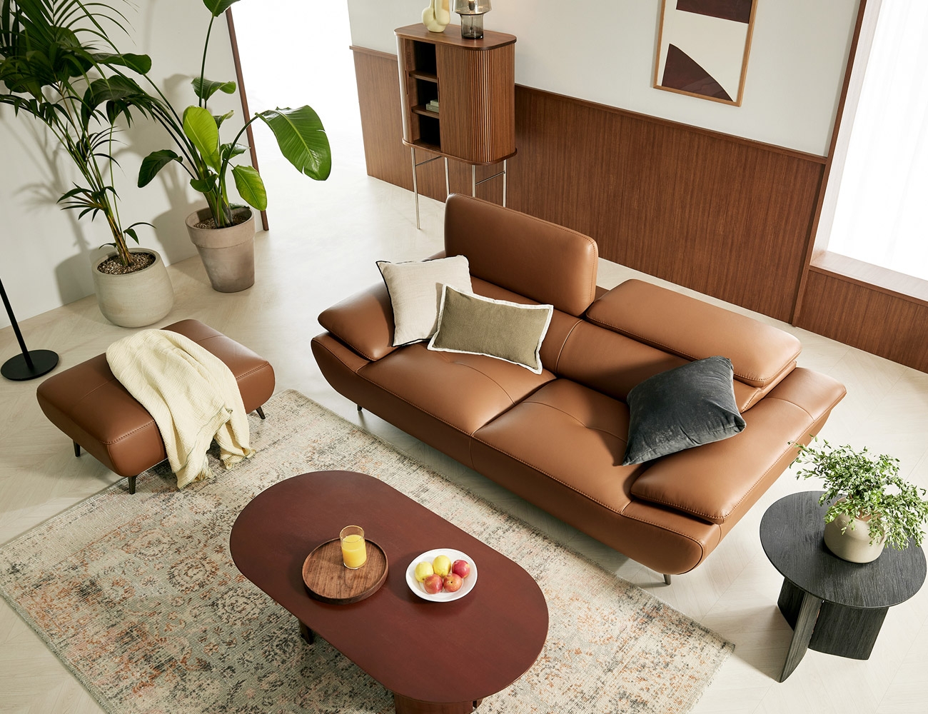 Sofa văng 2 chỗ HNS159 bọc da Nhật - Ảnh 4