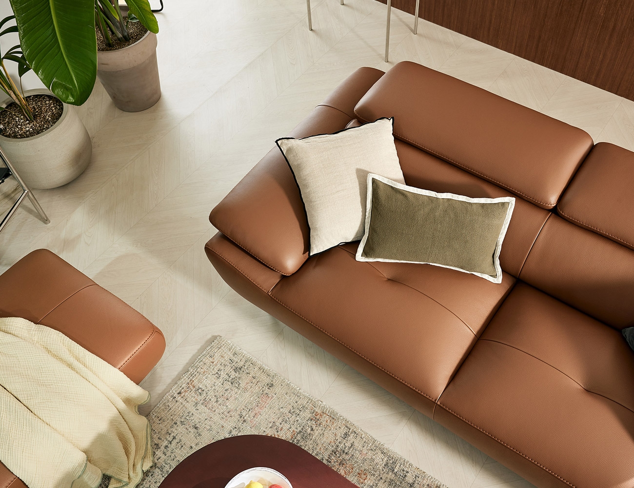 Sofa văng 2 chỗ HNS159 bọc da Nhật - Ảnh 3