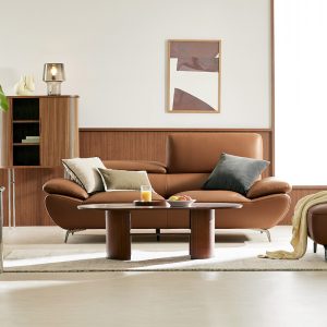 Alternative view of Sofa văng 2 chỗ HNS159 bọc da Nhật