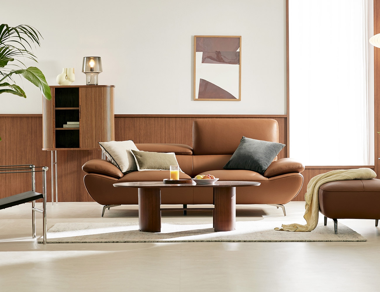 Sofa văng 2 chỗ HNS159 bọc da Nhật - Ảnh 2