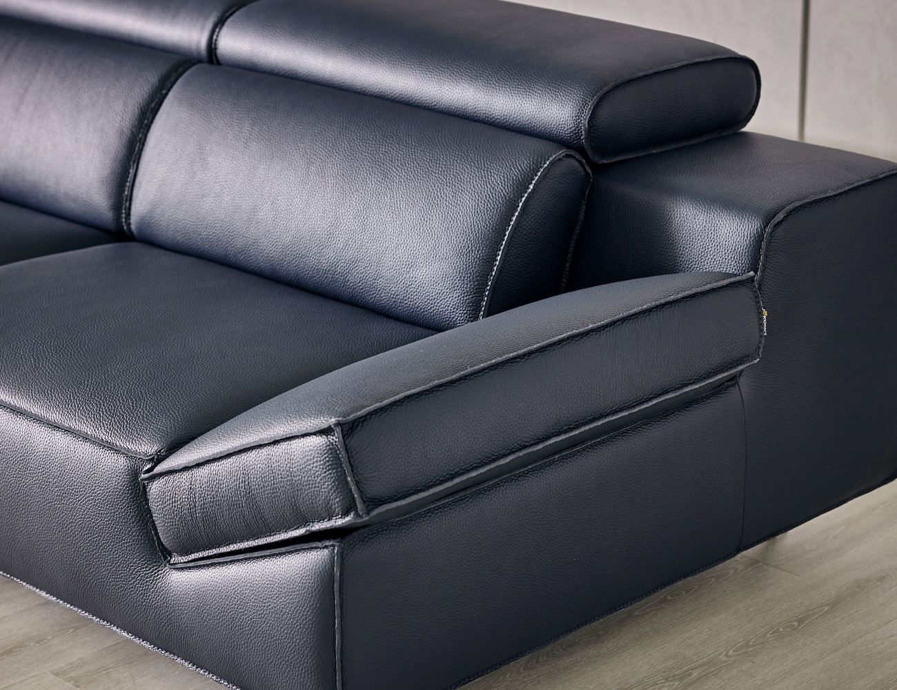 Sofa văng HNS161 bọc da Microfiber của Ý - Ảnh 4