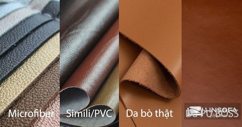 Hiện nay có 4 loại vỏ, da ghế sofa 