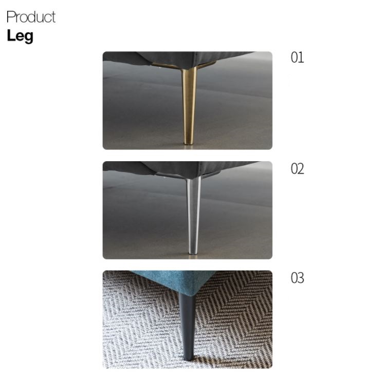 Mẫu sofa góc L nỉ Hàn HNSN16 màu xanh đậm - Ảnh 7