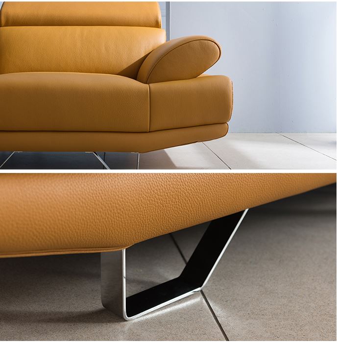 Phần chân Mẫu Sofa Da Hiện Đại HNS04