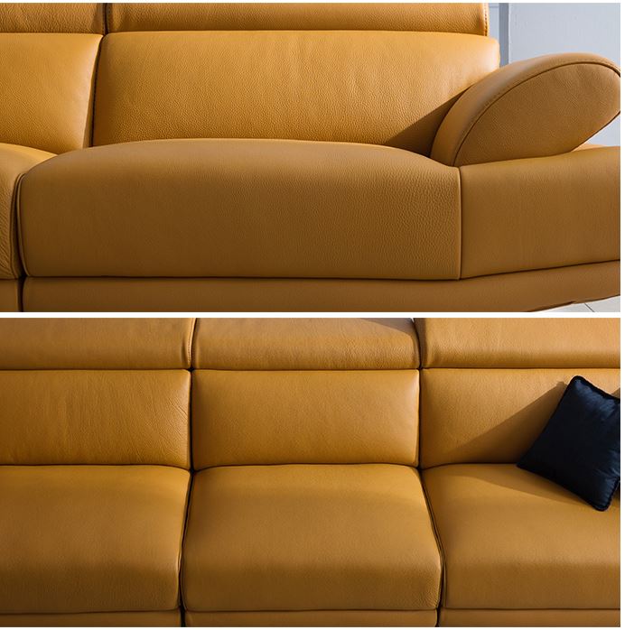 Bề mặt da Mẫu Sofa Da HNS04